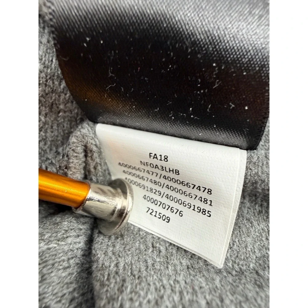 The North Face Tech 1/4 Zip Pullover Mens Large‎ Gray Heathered Mock Neck Logo